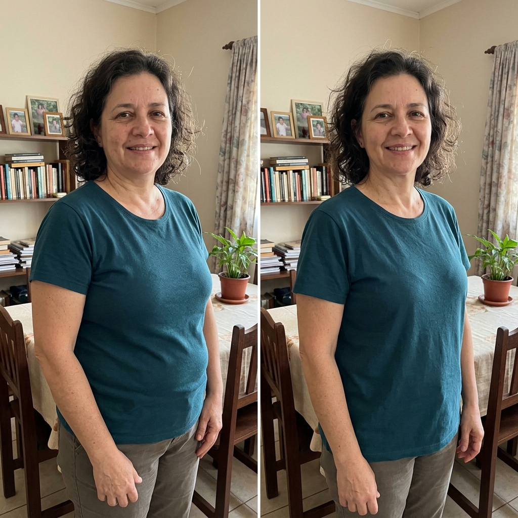 Antes y después de Rossana V.